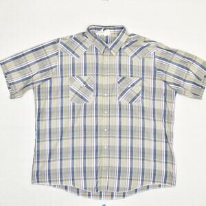 Western Frontier Men's Pearl Snap Shirt Cotton Blend Multicolor Size 2X Plaid
